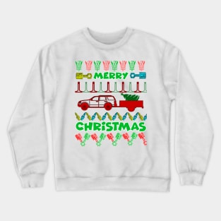 Merry chrismas, car guy, car enthusiast merry chrismas (jeep) Crewneck Sweatshirt